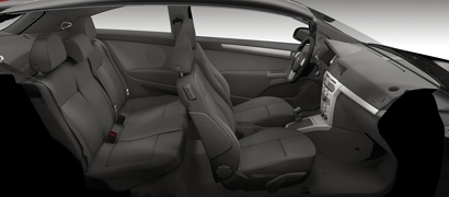 Interiér opel astra h