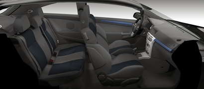 Interiér opel astra h