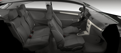 Interiér opel astra h