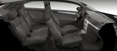 Interiér opel astra h