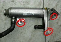chladic vyfukovych plynov pre EGR ventil