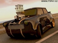trosku upraveny trabant