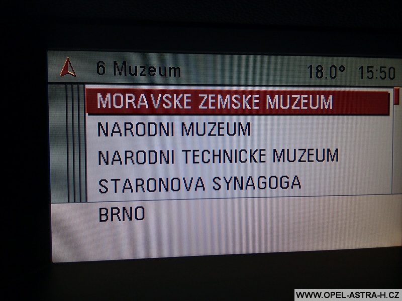 Opel navigace muzeum