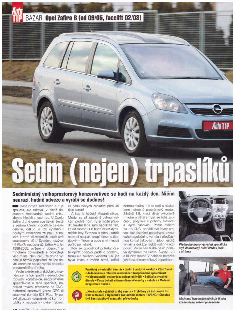 Opel Zafira recenze 2014 1*