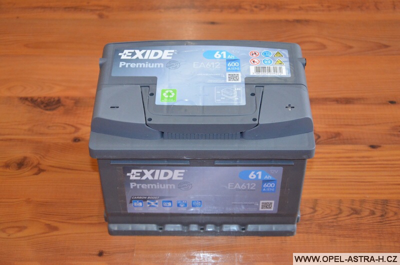 Autobaterie Exide Premium EA612 (12v, 61ah, 600a)