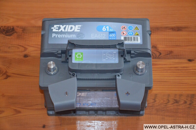 Autobaterie Exide Premium EA612 (12v, 61ah, 600a) 3