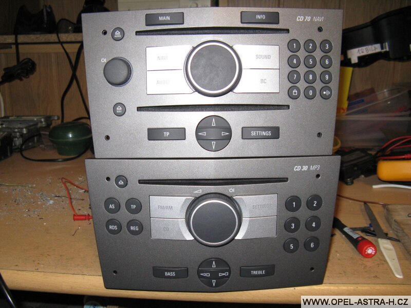 Autoradio CD30mp3 a Cd70 navi