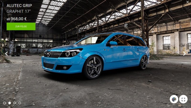Konfigurátor alu kol - Opel Astra H combi 2