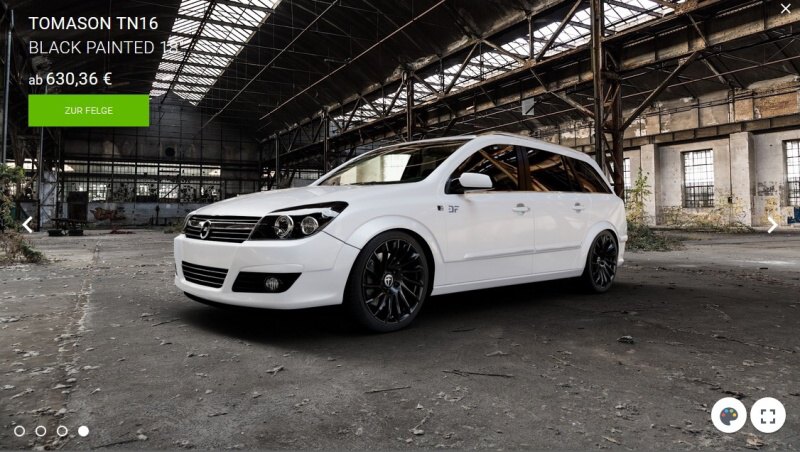 Konfigurátor alu kol - Opel Astra H combi 4