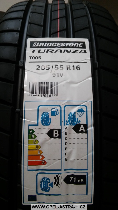 Letní pneu Bridgestone Turanza T005 205/55 R16