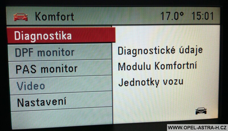 MKJ - Modul komfortní jednotky - nastavení 1