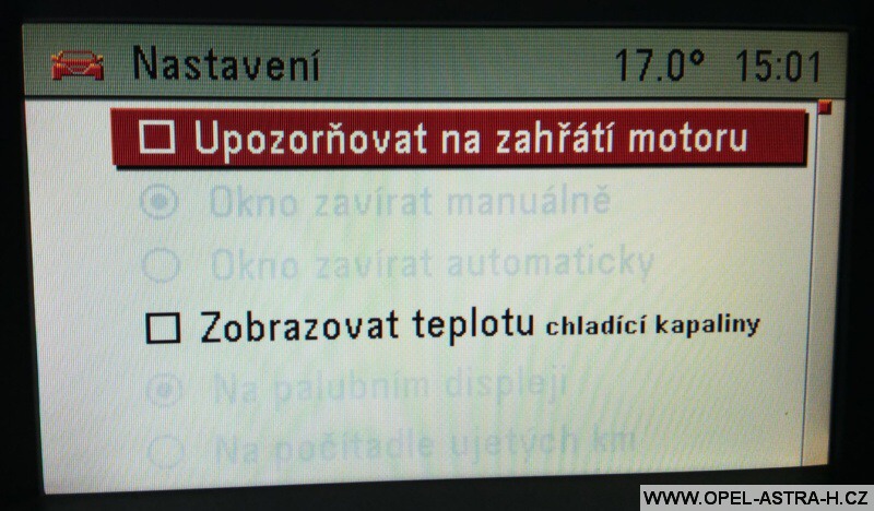 MKJ - Modul komfortní jednotky - nastavení 3