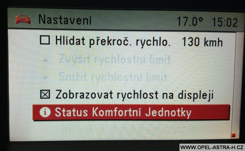 MKJ - Modul komfortní jednotky - nastavení 4