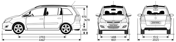 opel-zafira-b-rozměry