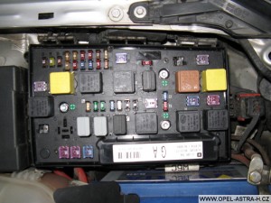 Pojistky Opel Astra H