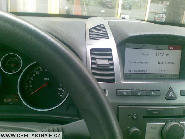spotřeba opel zafira b